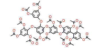 Fucotetraphlorethol K tetradecaacetate